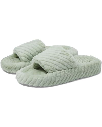 Roxy Slippy Cozy Sandals - Green