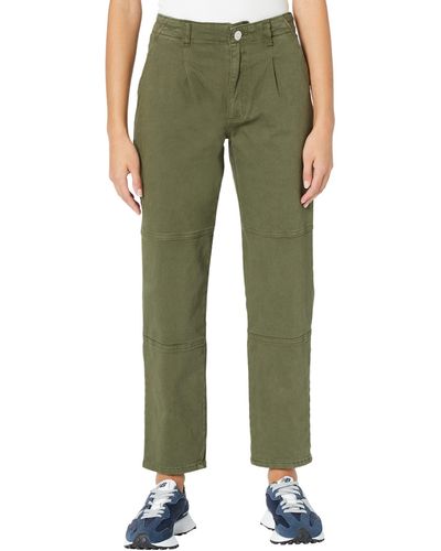 Jag Jeans Utility High-rise Tapered Ankle Pants - Green