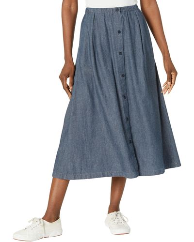 Eileen Fisher Full-length A-line Skirt - Blue