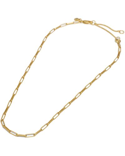 Madewell Paperclip Chain Necklace - Metallic