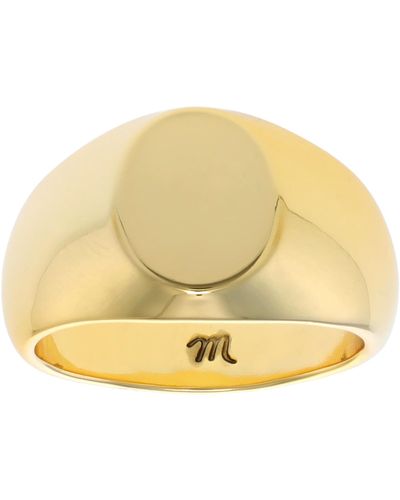 Madewell Single Signet Ring - Yellow