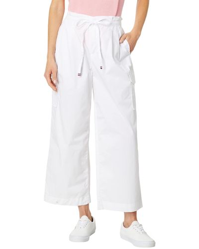 Tommy Hilfiger Pleated Cargo Pants - White