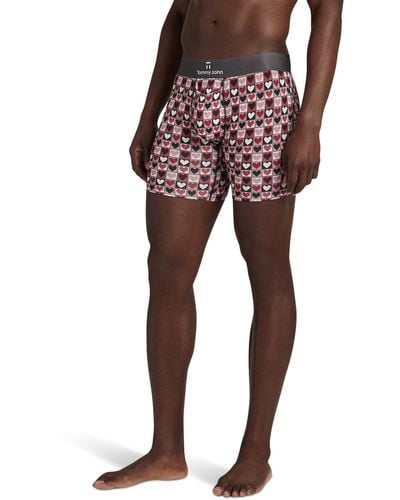 Tommy John Second Skin Mid-length Boxer Brief 6 - Red