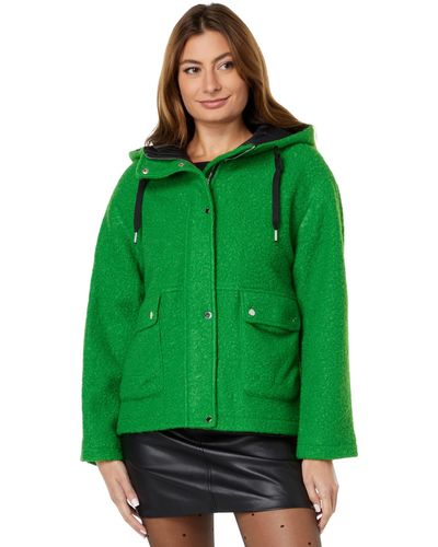 Vince Camuto Short Hooded Wool Jacket V22724 - Green