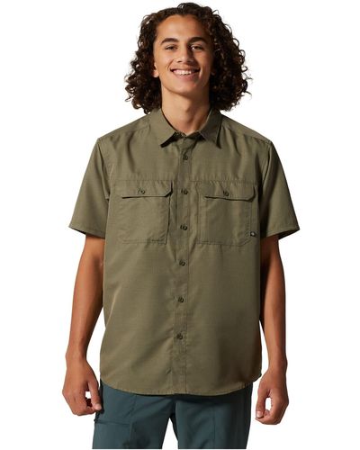 Mountain Hardwear Big Tall Canyon Short Sleeve Shirt - Green