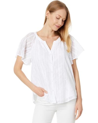 Tommy Bahama Illusion Frond Ss Top - White