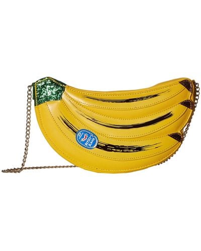 Betsey Johnson Let's Split Banana (multi) Handbags - Yellow