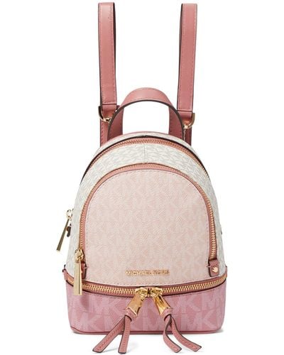 MICHAEL Michael Kors Rhea Zip Extra Small Messsenger Backpack - Pink