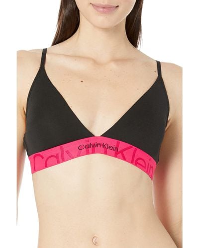 Buy Calvin Klein Women's Carousel Unlined Bralette Soft Pink Online
