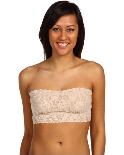 Hanky Panky Signature Lace Lined Bandeau 487102 - Brown