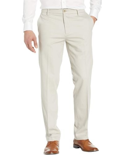 Dockers Straight Fit Signature Khaki Lux Cotton Stretch Pants D2 - Creased - Natural