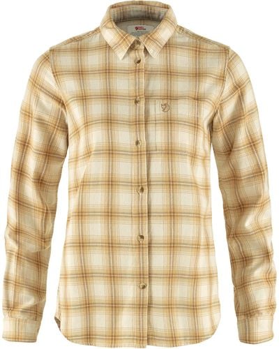 Fjallraven Ovik Flannel Shirt - Natural