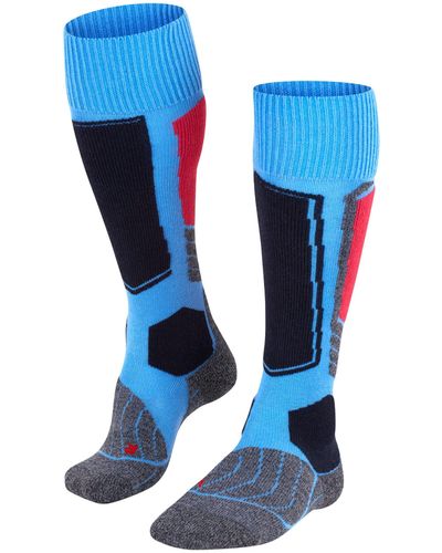 FALKE Sk1 Knee High Ski Socks - Blue