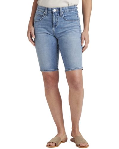 Jag Jeans Petite Cecilia Bermuda - Blue