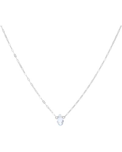 Dogeared I Am Crystal Necklace - Metallic