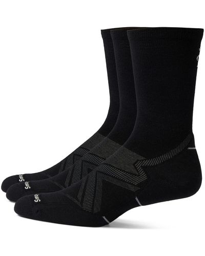 Smartwool Run Cold Weather Targeted Cushion Crew Socks 3-pack - Black