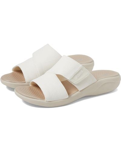 Bzees Carefree Wedge Sandals - White