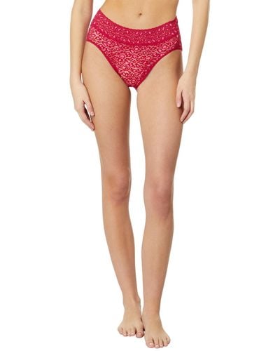 Hanky Panky Cross Dyed Leopard French Brief - Red
