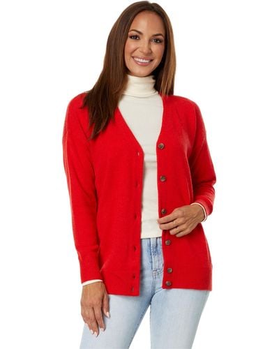 Madewell V-neck Relaxed Cardigan - Red