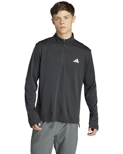 adidas Originals Training Essentials 1/4 Zip Sweatshirt - Black
