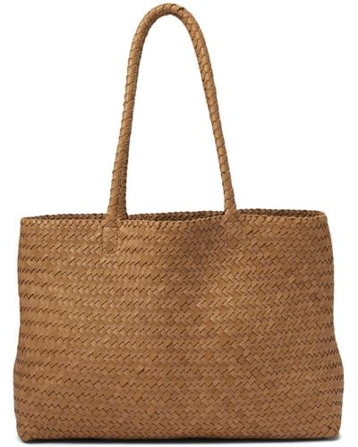 Madewell Transport E/w Woven Tote - Brown
