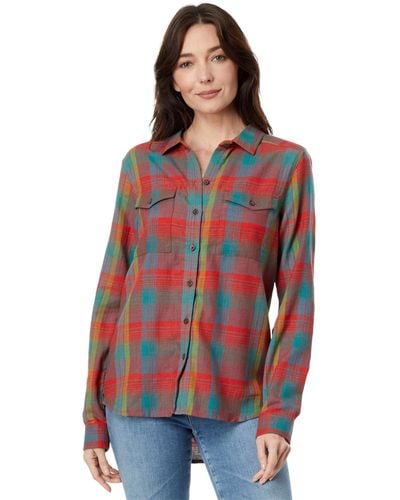 Toad&Co Re-form Flannel Shirt - Purple