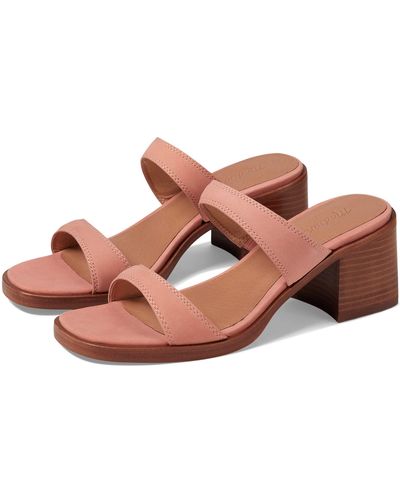Madewell Ora Double Strap Sandal Strap Nubuck - Pink