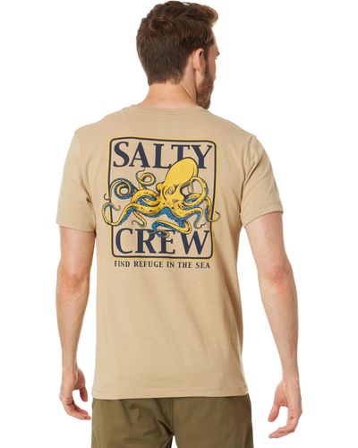 Salty Crew Ink Slinger Standard Short Sleeve Tee - Natural