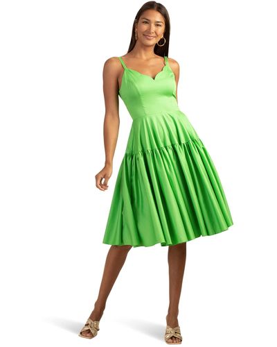 Trina Turk Bask Dress - Green