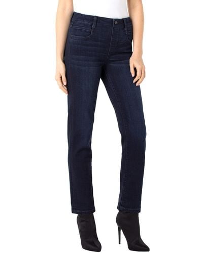 Liverpool Los Angeles Gia Glider Pull-on Slim Jeans In Halifax - Blue
