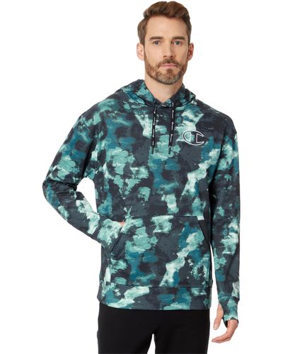 Champion All Over Print Game Day Hoodie - Green