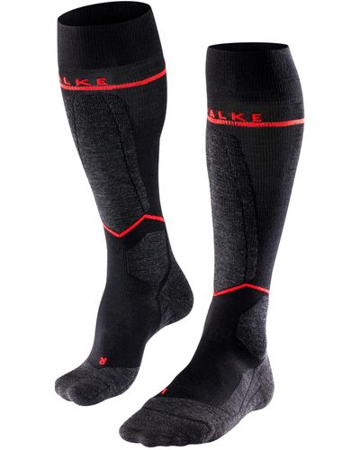 FALKE Sk4 Energizing Light Advanced Knee High Skiing Socks 1-pair - Black