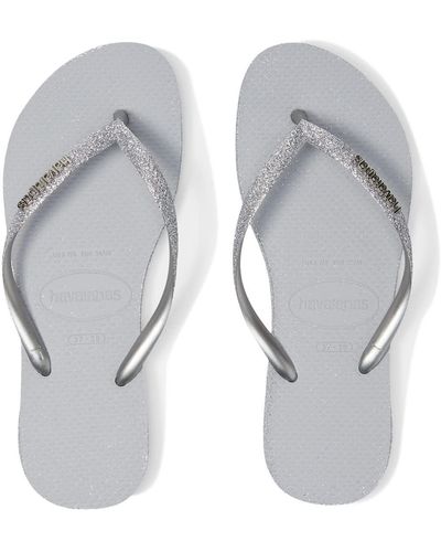 Havaianas Slim Sparkle Ii Flip Flop Sandal - Gray