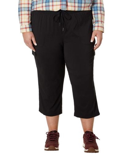 L.L. Bean Plus Size Vista Camp Pants Crop - Black