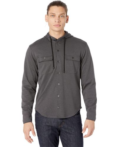 Fundamental Coast Talbot Hooded Shirt - Gray