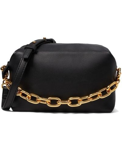 Madewell The Chain-strap Crossbody Bag In Leather - Black