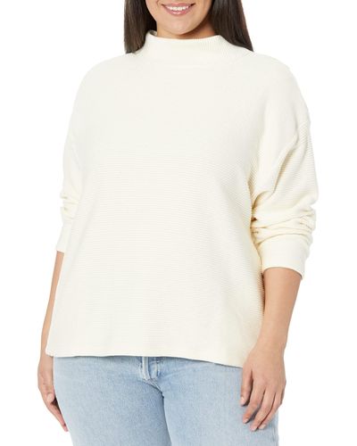 Madewell Plus Beer Funnel Neck - White