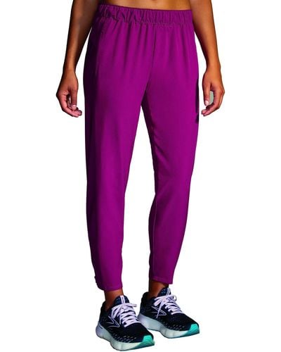 Brooks Shakeout Pants - Purple