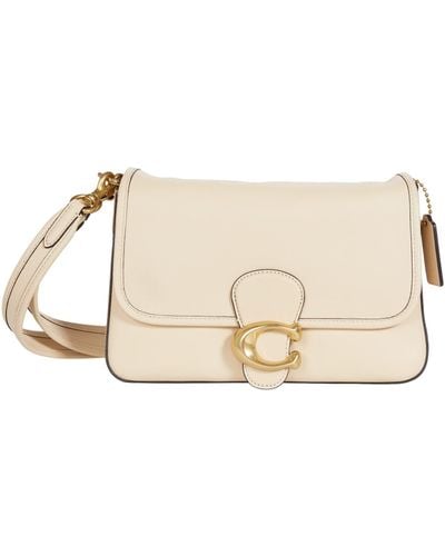 COACH Soft Calf Leather Tabby Shoulder Bag - White