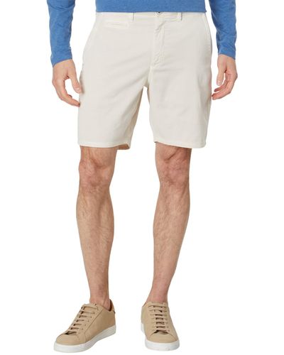 Johnnie-o Nassau Garment Dyed And Washed Stretch Shorts - Natural