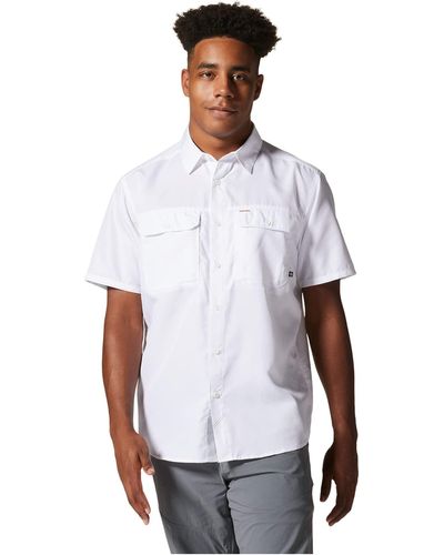 Mountain Hardwear Big Tall Canyon Short Sleeve Shirt - White