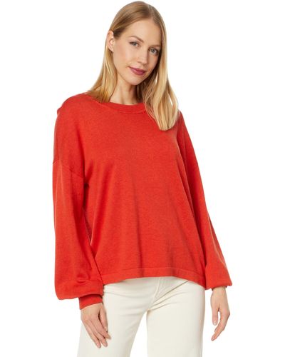 Lilla P Easy Pullover Sweater - Red