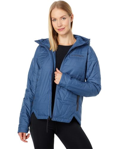 adidas Originals Terrex Myshelter Primaloft Hooded Padded Jacket - Blue