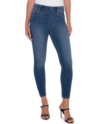 Liverpool Los Angeles Gia Pull On Forever Fit Skinny Jean - Blue