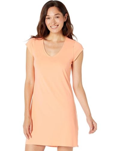 L.L. Bean Sunsmart Upf 50+ Cover-up Dress - Orange