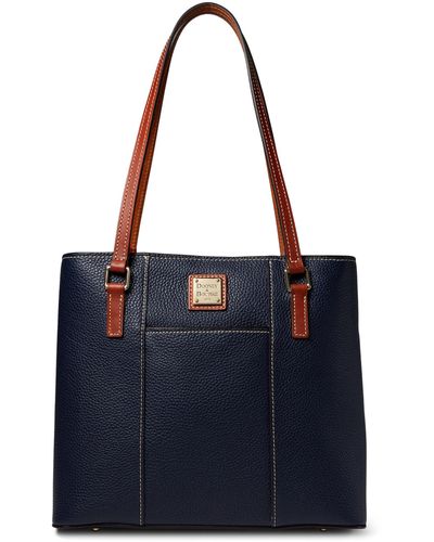 Dooney & Bourke Pebble Leather Small Lexington Shopper 🌸 Navy New With Out  Tags