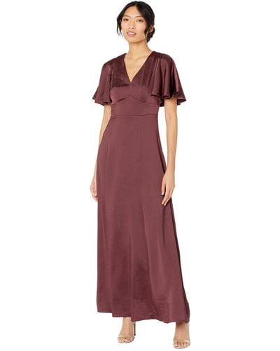 Ted Baker Immax Satin Maxi Dress - Red