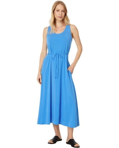 Eileen Fisher Racerback Full Length Dress - Blue