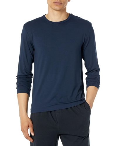 Emporio Armani Deluxe Viscose T-shirt - Blue