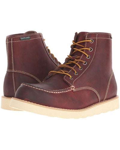 Eastland 1955 Edition Lace Up Boots - Red